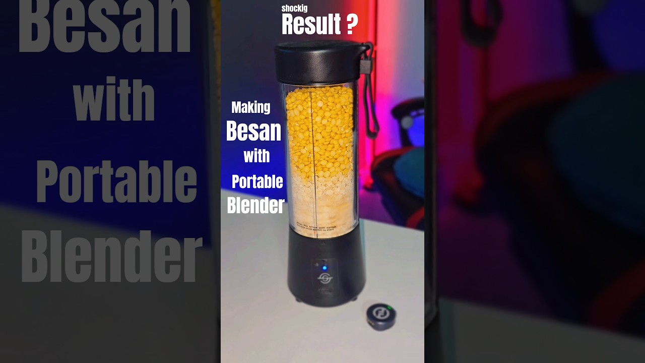 Can a Portable Blender Make Besan? Full Test & Review! #portable #blender #portableblender