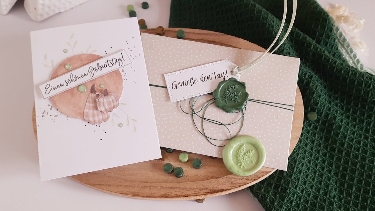 3. Freitag 🥳 einfach basteln, 1 Karte ein Paper Craft Set von #action ,  Siegel selbst gießen