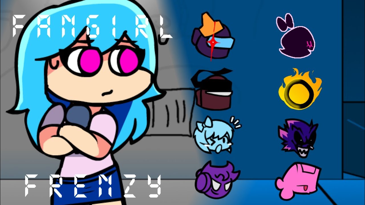 FNF - Fangirl Frenzy But Every Turn Another Different Character Is Used (Fangirl Frenzy BETADCIU)
