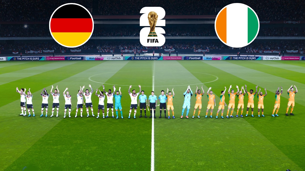 GERMANY vs IVORY COAST - FIFA WORLD CUP 2026 Gameplay