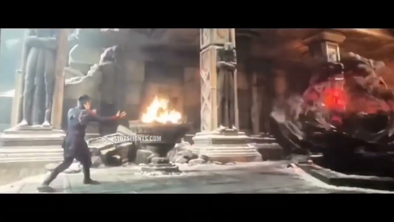 Scarlett witch got scared ||| Zombie Strange Action Scene   Strange vs Wanda