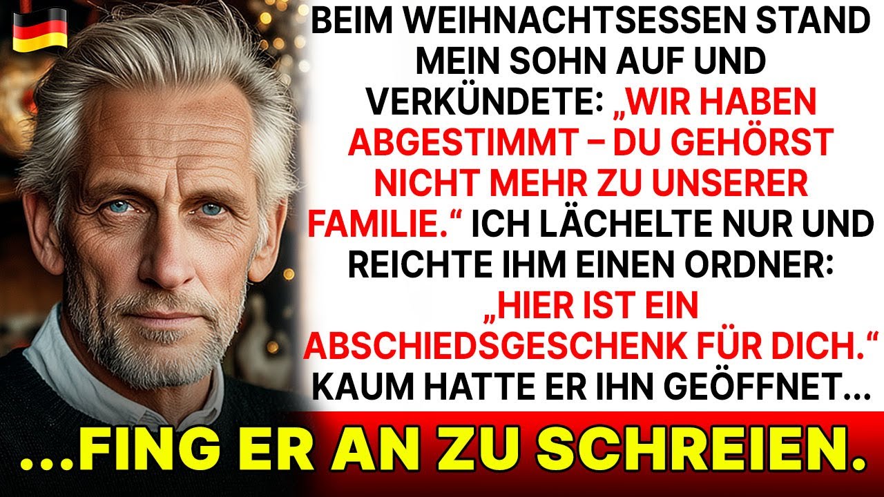 Beim Weihnachtsessen sagte mein Sohn   „Ihr gehört nicht mehr zu unserer Familie, wir sind gestorben