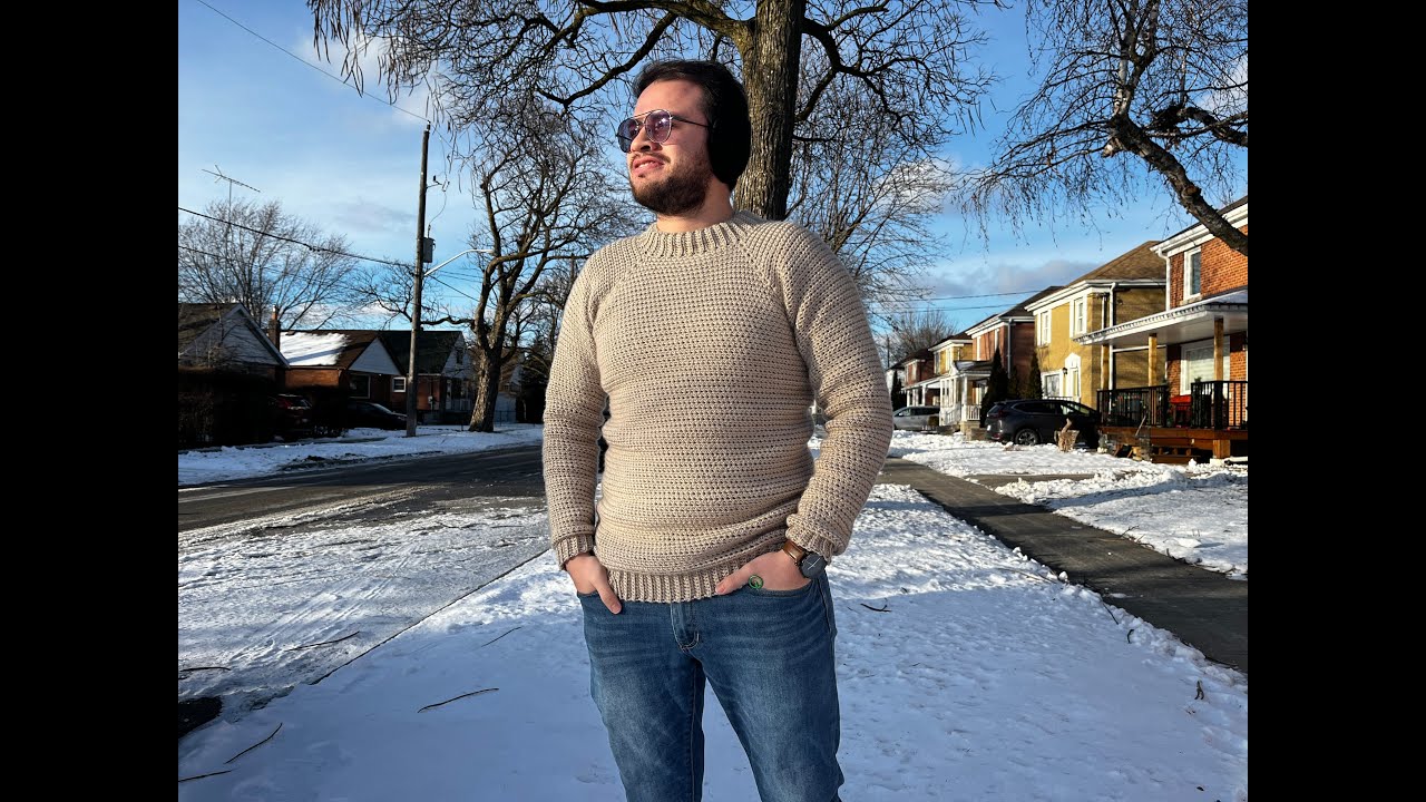 Suéter para hombre a crochet paso a paso 🧶