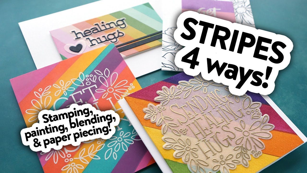 4 FUN WAYS to Use Stripes - Make a Card Monday #287