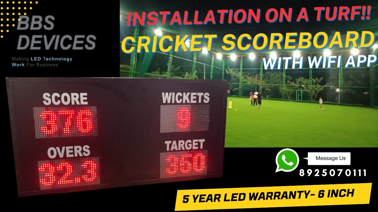 Digital Scoreboard for Cricket  (Full Demo)