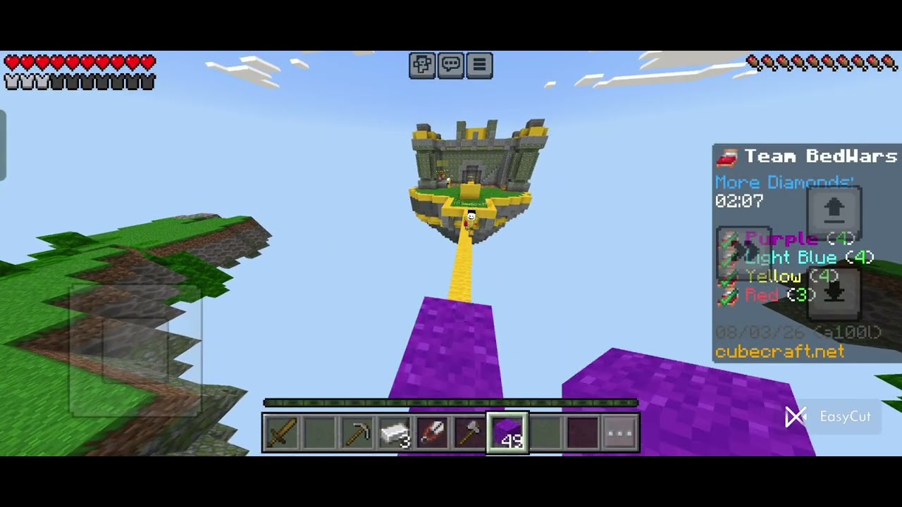 I played bedwars and pillars of fortune