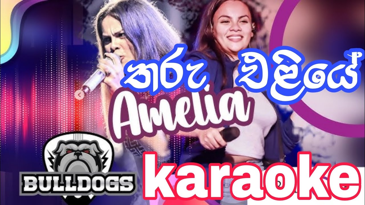 Tharu Eliye( තරු එලියෙ )Amelia karaoke without voice and the lyrics #sinhala_karaoke #sinhalasongs