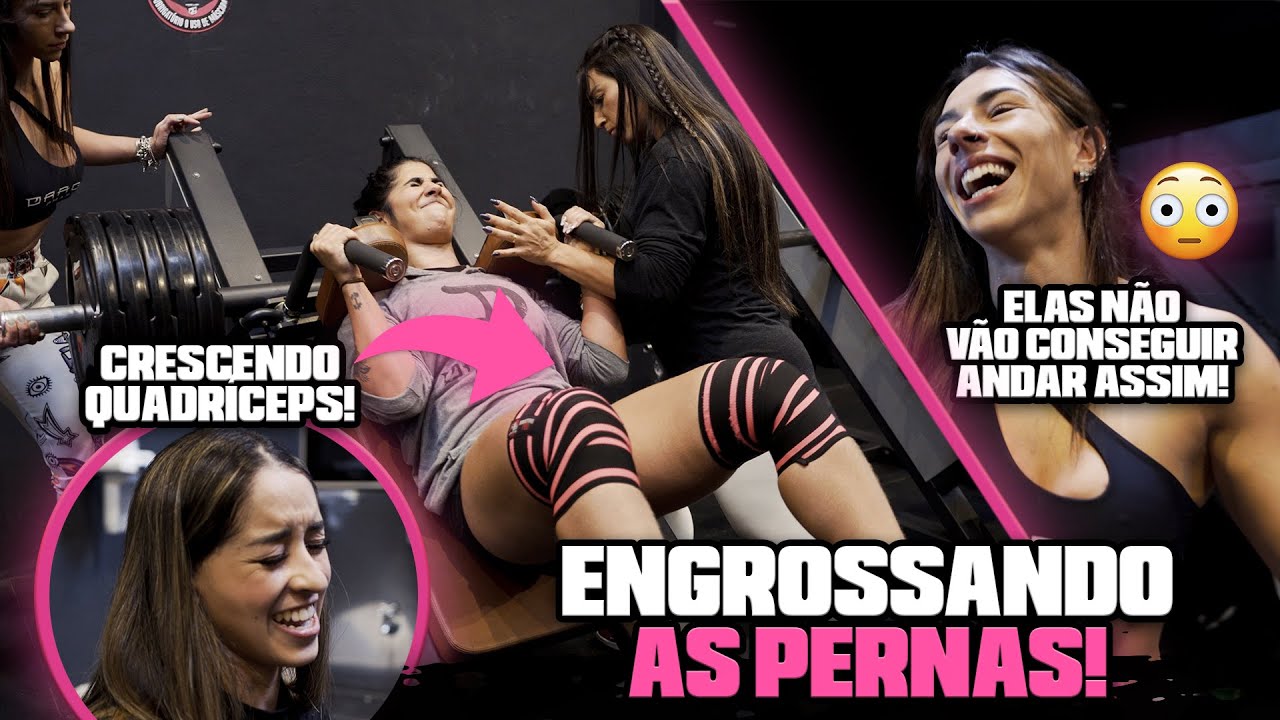 TREINO BRUTAL DE PERNAS | CRESCENDO O QUADRÍCEPS DAS ESCOLHIDAS!