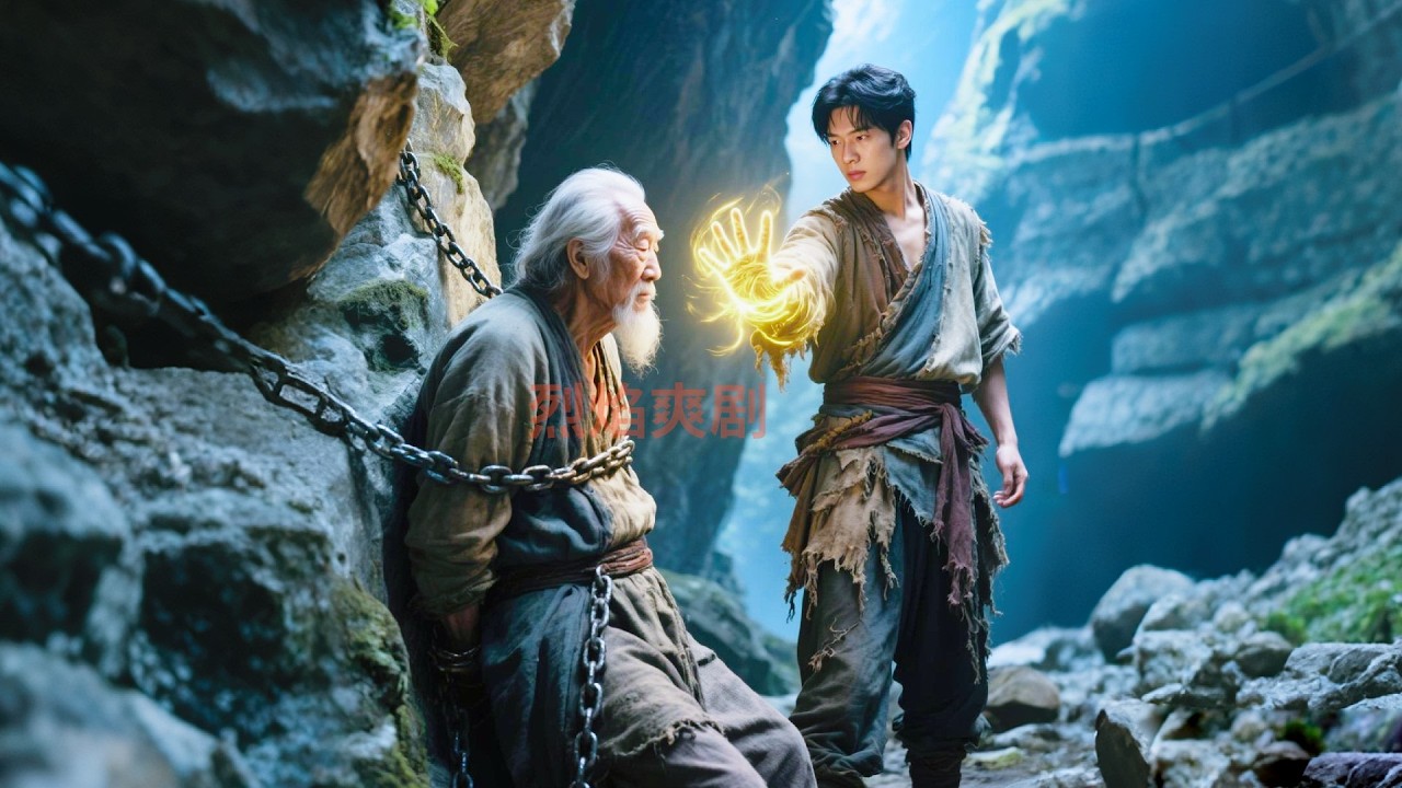窮小夥誤入山洞救下個被拴住的老頭，怎料老頭是隱世高手，將秘寶贈予他練成絕世神功，從此改變人生！#爽劇 #逆襲 #反轉