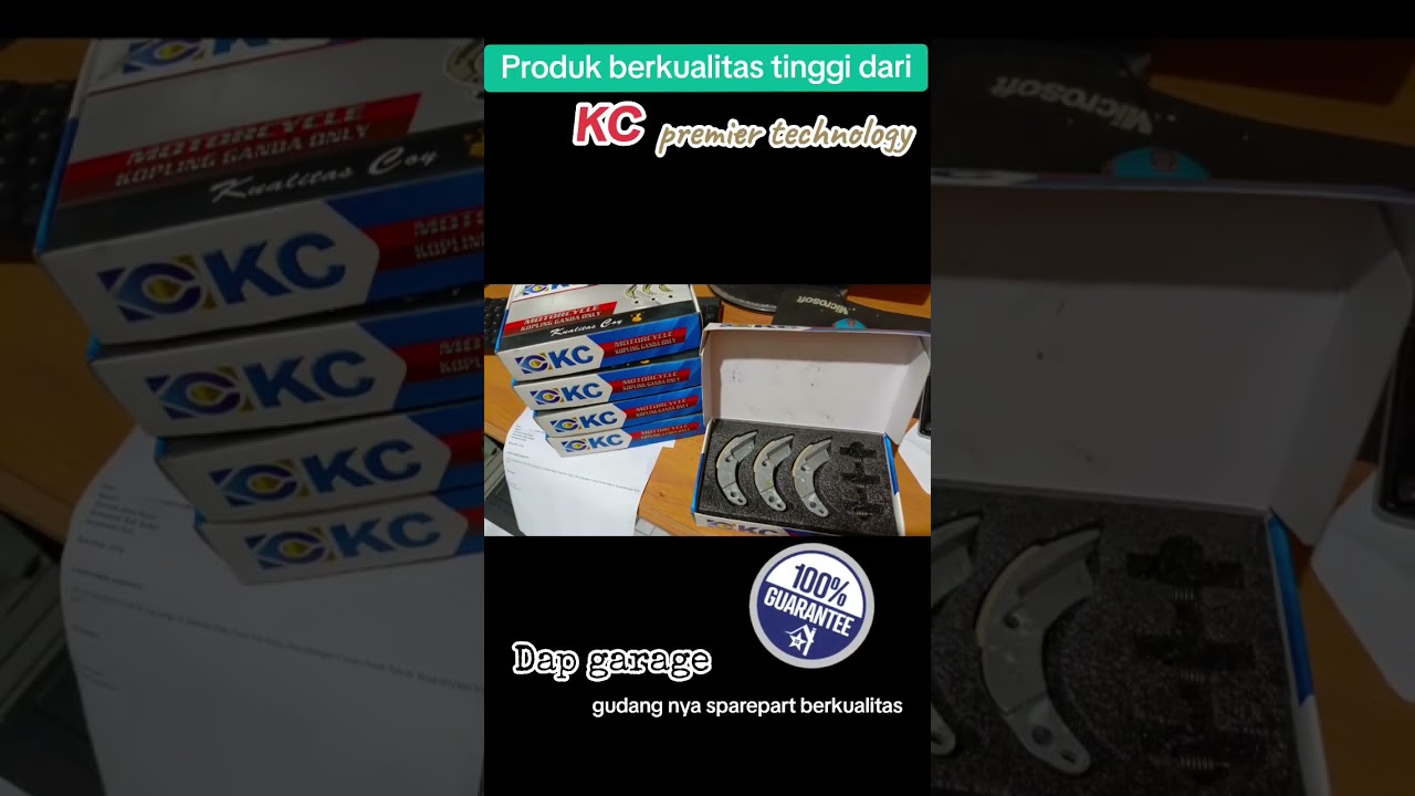 Produk berkualitas dari KC tersedia di Dap garage