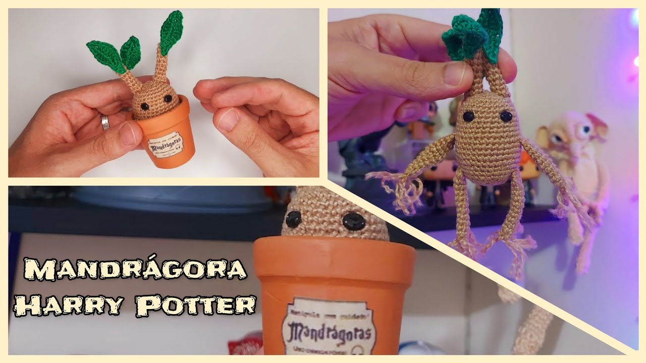 Mandrágora Amigurumi Harry Potter (AULA COMPLETA) #amigurumi #croche #tiagoamigurumi