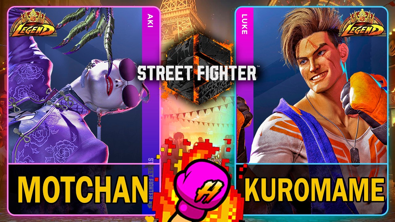 SF6 Motchan (AKI) VS Kuromame (LUKE)🥊Street Fighter 6🥊スト6🥊4K 60ᶠᵖˢ