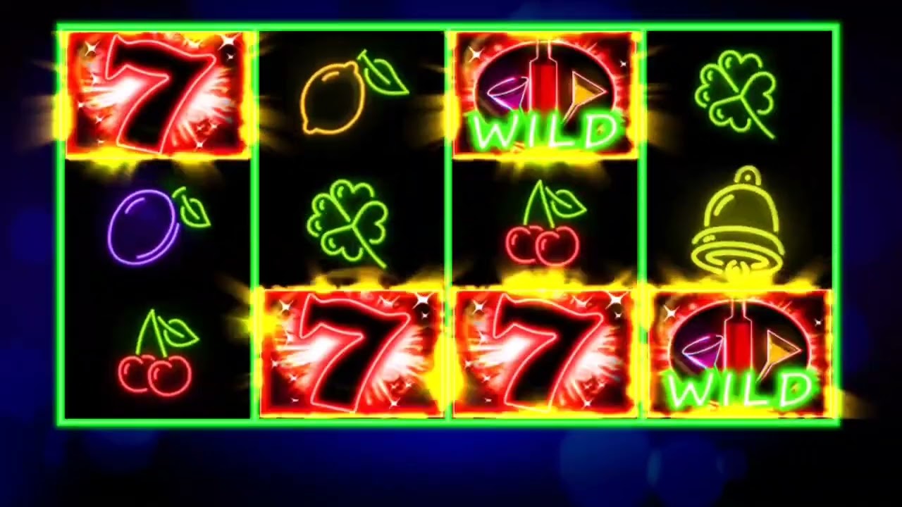Casino games: Slot machines - Neon