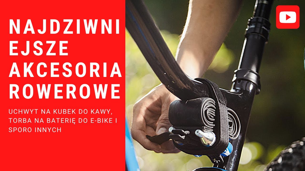 Kubek do kawy na kierownicę roweru, torba na baterię do ebike i inne - najdziwniejsze akcesoria