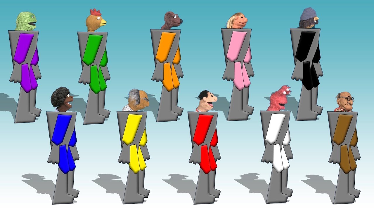 Robot Suits - Read The Color Words