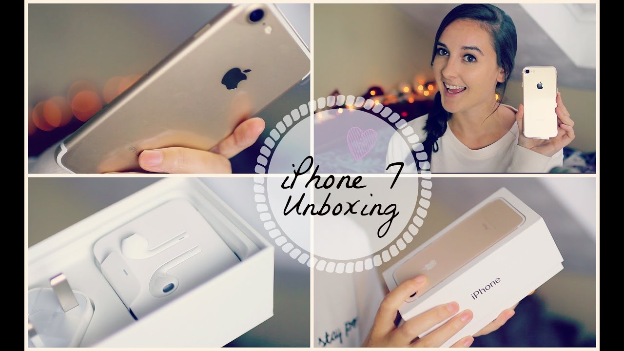iPHONE 7 UNBOXING (Gold 128gb)