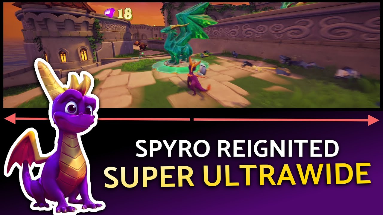 Spyro Reignited Trilogy (PC) Super Ultrawide 32:9 GamePlay Comparison