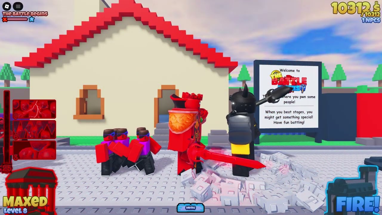 Frozen Legion VS Chapter 2 |  Roblox The Battle Bricks