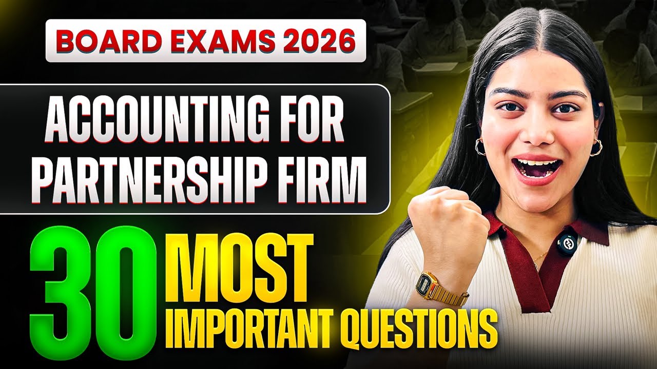 Class 12th Accountancy 30 Most Important Questions For Boards 2026 | Board Exam 2026 🔥📚🎯