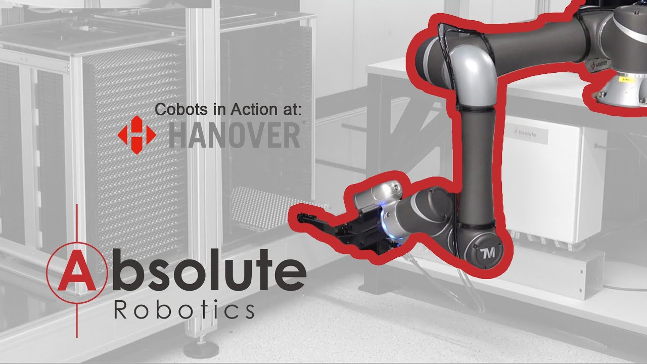 Cobots Testing LED panels at Hanover Displays Ltd