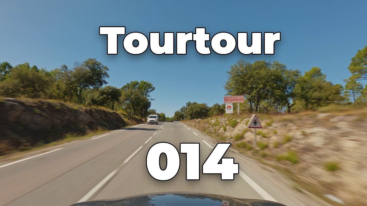 ASMR Driving 4K - DRAGUIGNAN to LES TREILLES TOURTOUR in Southern France | Tour de Provence 014