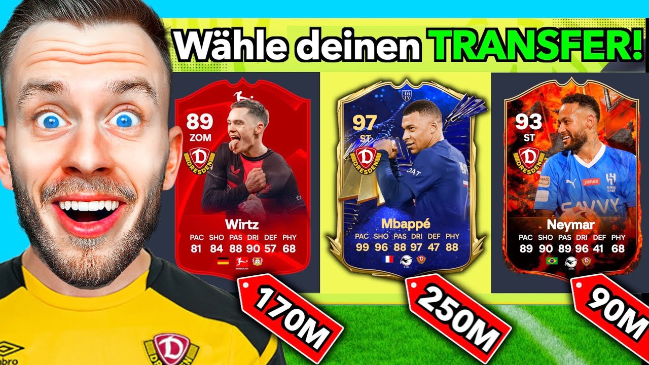 DYNAMO DRESDEN Karriere - ABER ein FUT DRAFT bestimmt meine TRANSFERS! 👀🚀