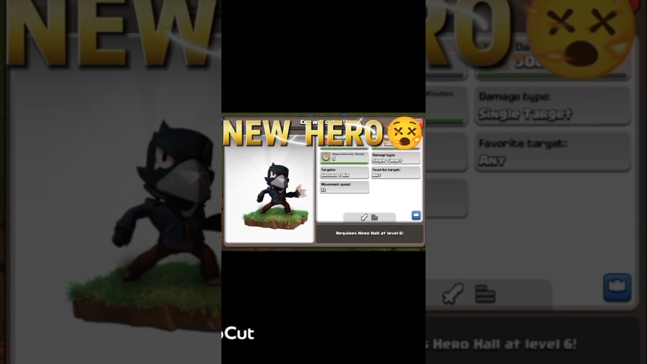 New Hero In Clash Of Clan😵☠️.#clashofclans #shorts #coc
