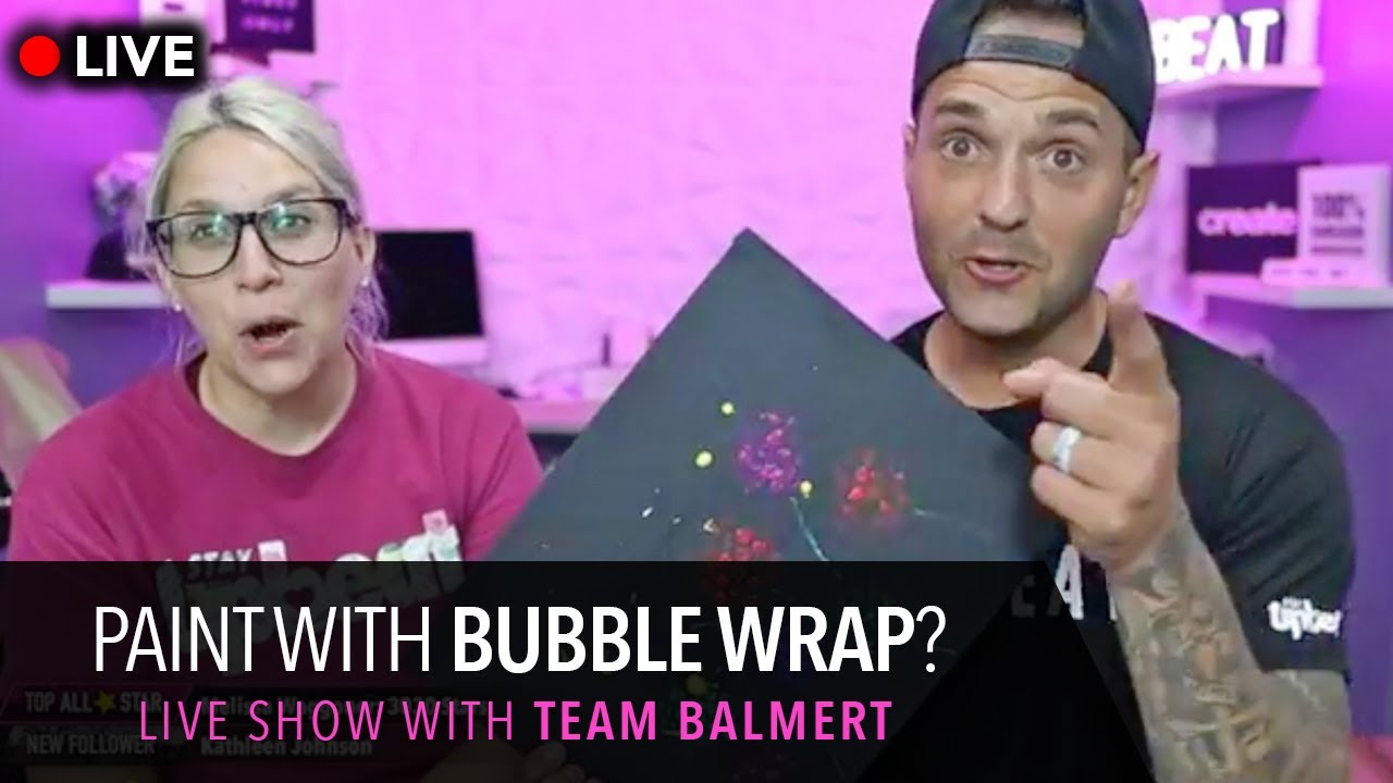 Painting with BUBBLE WRAP?! | The Upbeat Show