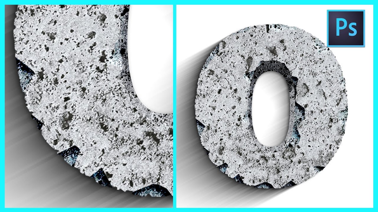 [ Photoshop Tutorial ] Stone Text Effect in Photoshop CC