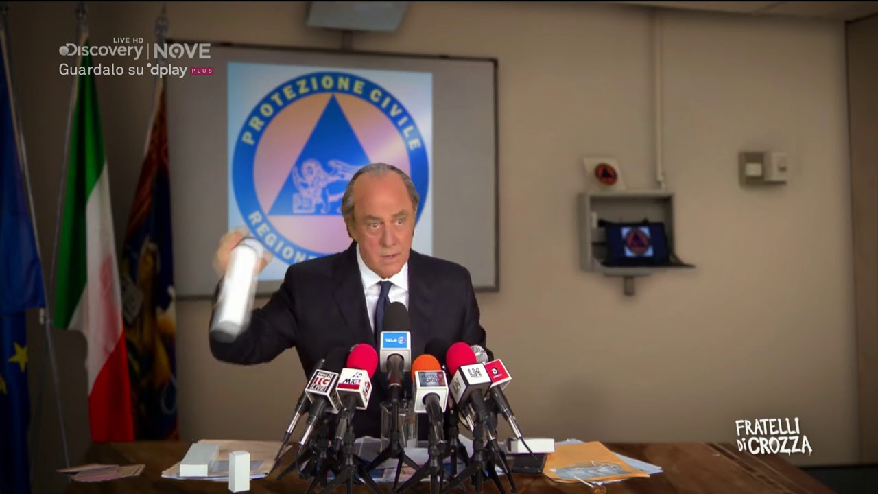 Crozza Zaia si fa il tampone 