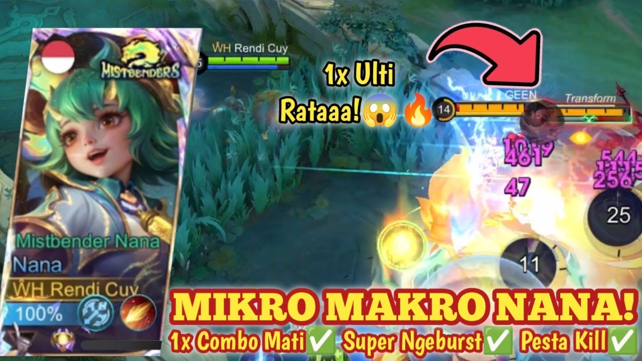 TIPS & TRICK NANA SOLO RANK DI IMMORTAL! MUSUH KEBANTAI SAMA NANA!🤣 BUILD NANA TERSAKIT 2025 - MLBB