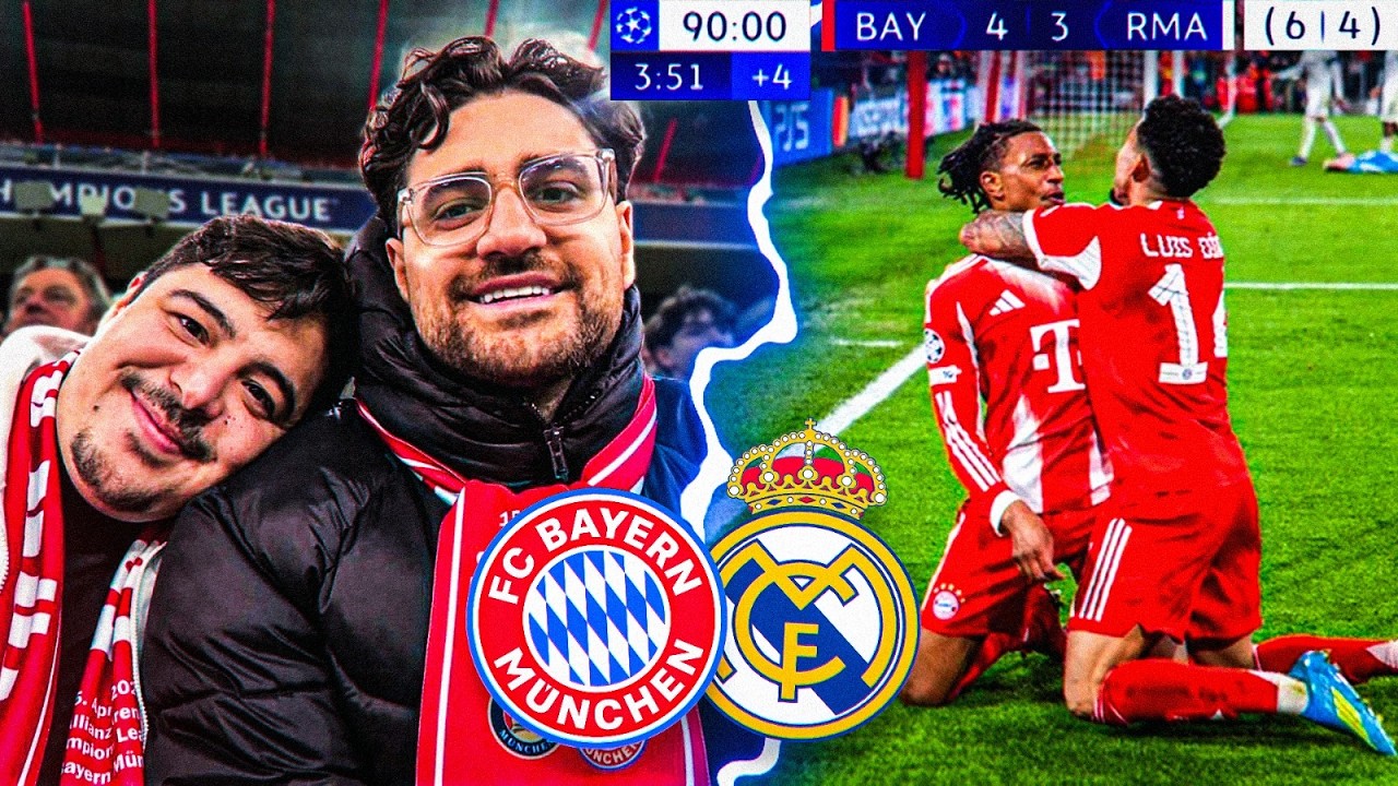 DAS BESTE CL SPIEL MEINES LEBENS!😍🥹 Bayern vs. Real Madrid - Champions League Viertelfinale Vlog🏟️