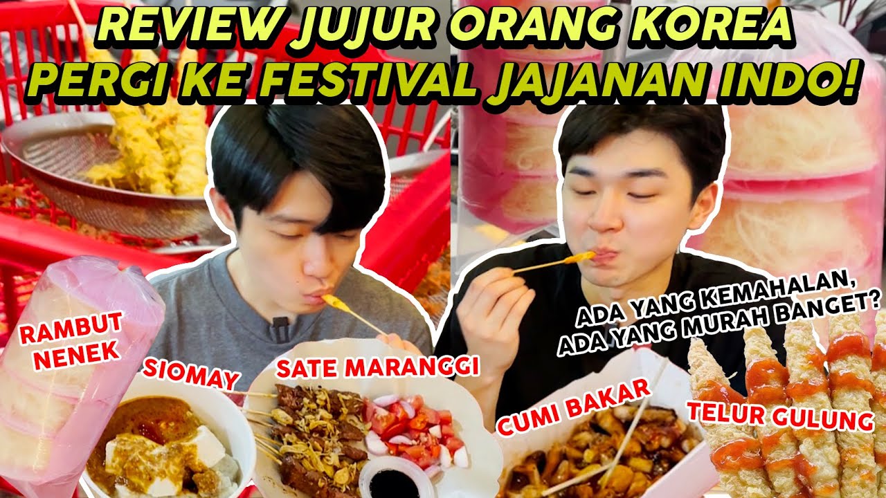 Orang Korea Pertama Kali ke Festival Kuliner Indonesia │ Honest Review