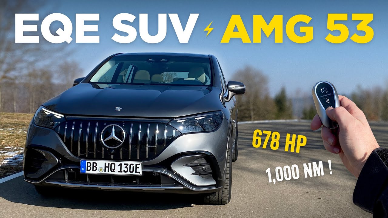2023 Mercedes EQE SUV AMG 53 (678 л.с.) - первый запуск и прогулка!