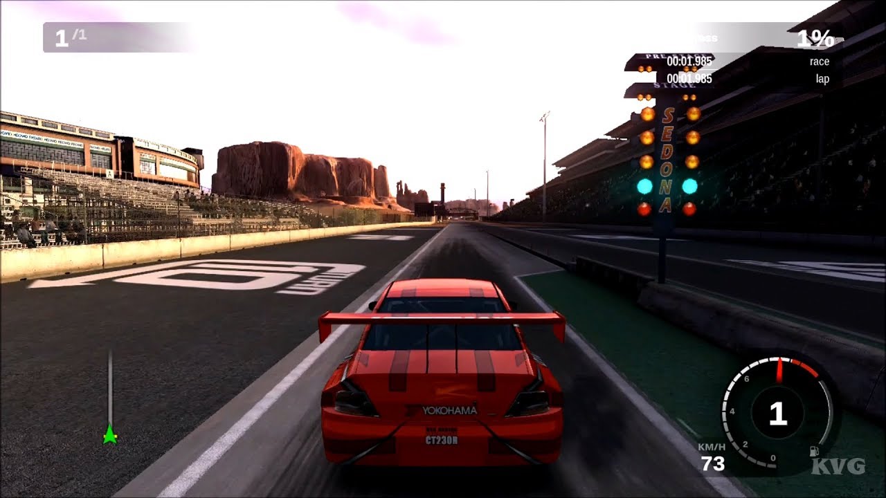 Forza Motorsport 3 - Sedona Raceway Park Drag Mile - Gameplay (HD) [1080p60FPS]