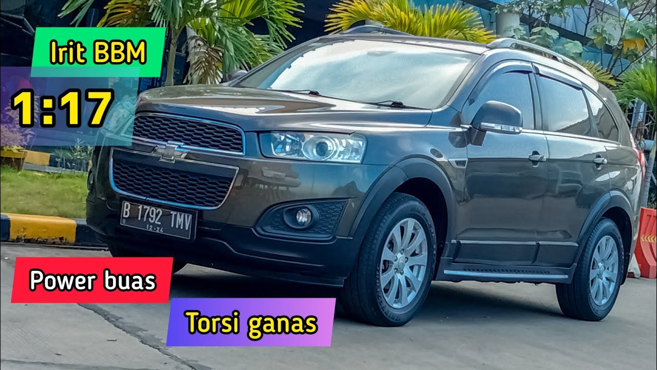 Konsumsi BBM Captiva Diesel Facelift 2 FWD | Rute Full Jalan TOL