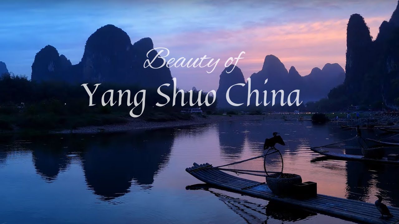 Guilin Yangshuo Drone Video - Karst Mountains - Li River - Yulong River - 4K