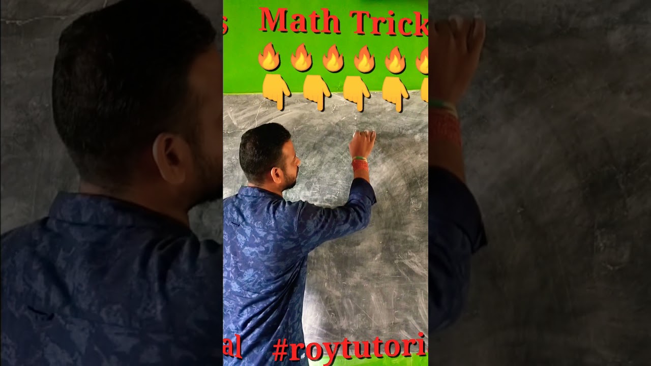 Easy Math Tricks||Short Tricks||Short Video||#shorts#roytutorial#mathtricks