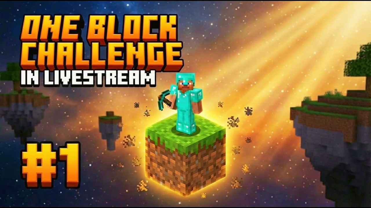 Minecraft One Block Challenge – First Time Aur Seedha SURVIVAL MODE! 💀