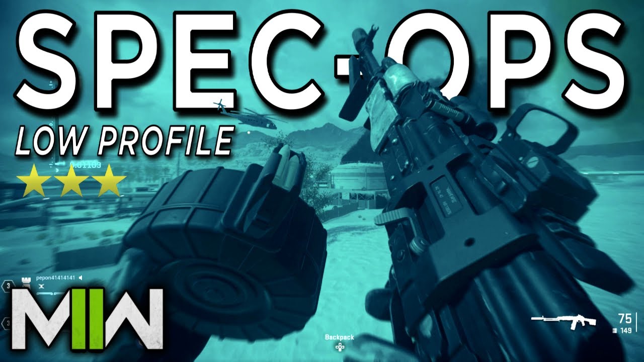 Special Ops Low Profile Mission - 3 STARS - Modern Warfare II Gameplay