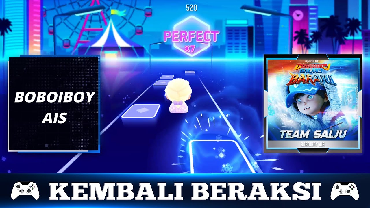 Tiles Hop: EDM Rush! - KEMBALI BERAKSI (Cover Parody) BoBoiBoy Baraju Characters!!! Etc.