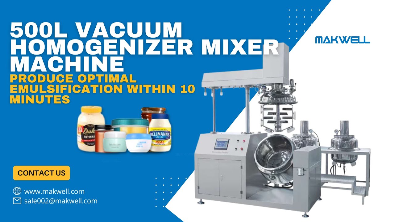 Mayonnaise Production using Automatic Mayonnaise Making Machine