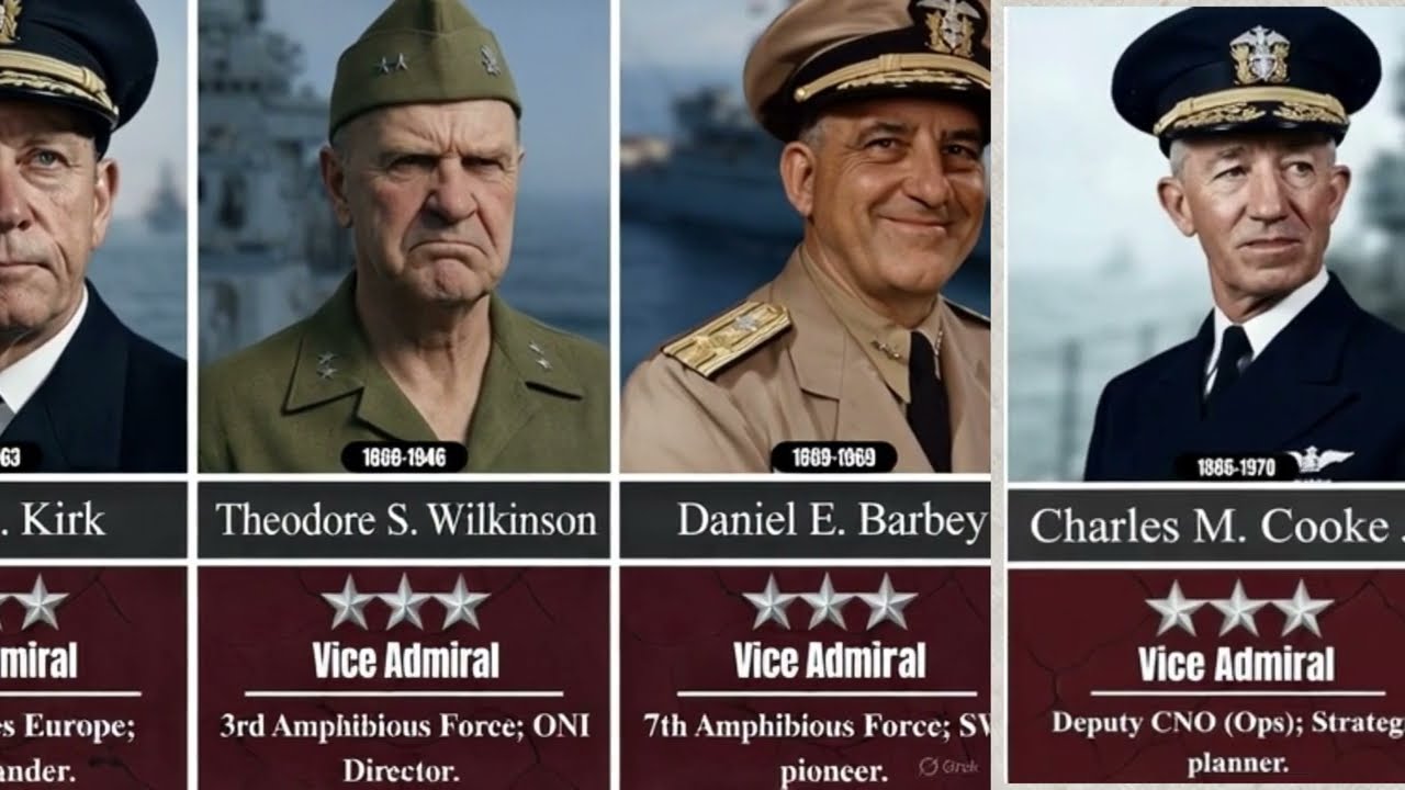 Top 50 Most Powerful U.S. Navy Admirals of World War II (1941–1945)