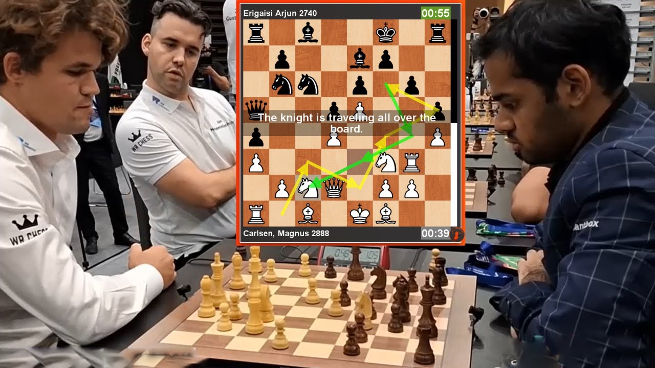 🎦French Defense nightmare! | Magnus Carlsen vs Erigaisi Arjun, World Blitz Team 2024