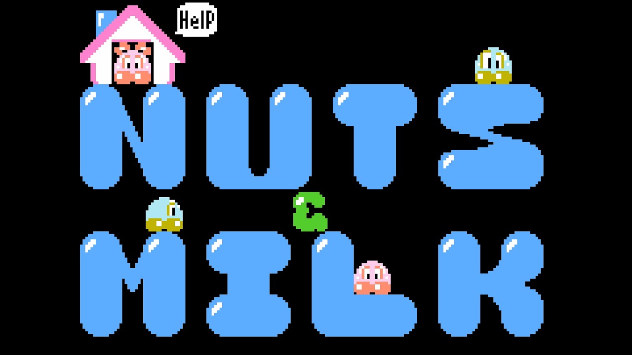 Nuts & Milk [Famicom] - Playthrough (Game A)