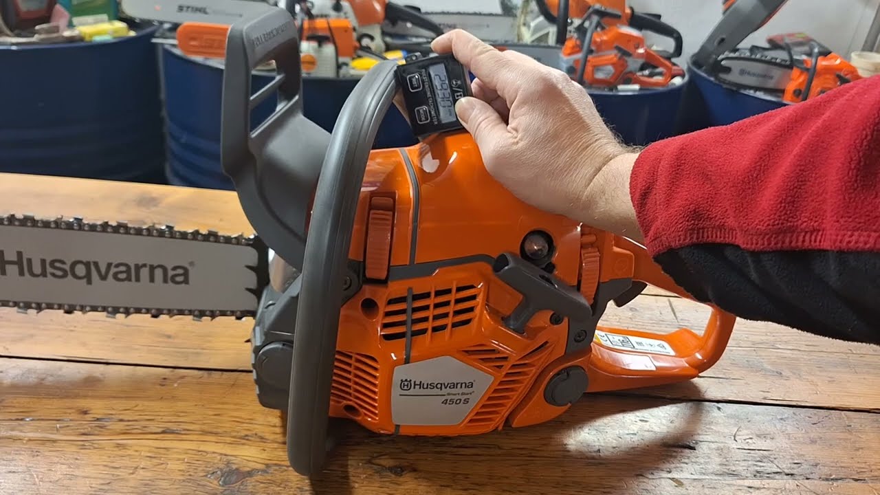 Chainsaw Husqvarna 450S 🇸🇪 Idle speed NEW SWEDISH CLASSIC MODEL #motors&auml;ge 