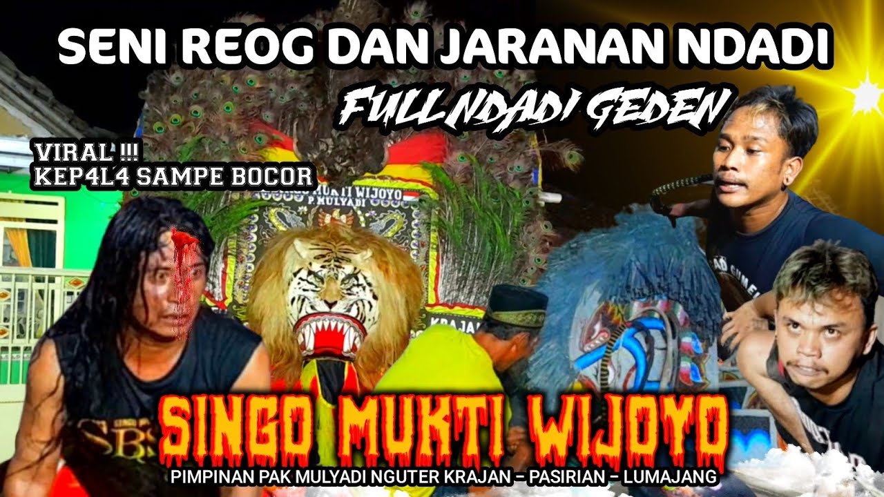 PEMBARONG NDADI KEP4L4 BOCOR NGERI ❗SENI REOG & JARANAN SINGO MUKTI WIJOYO TERBARU 2024