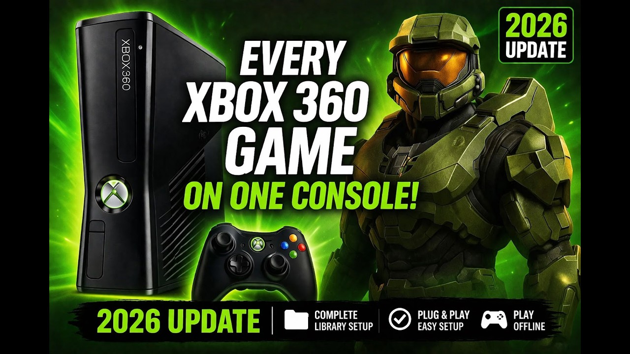 EVERY Xbox 360 Game on ONE CONSOLE! | Complete Xbox 360 FULL LIBRARY Setup RGH NEW VERSION 4!