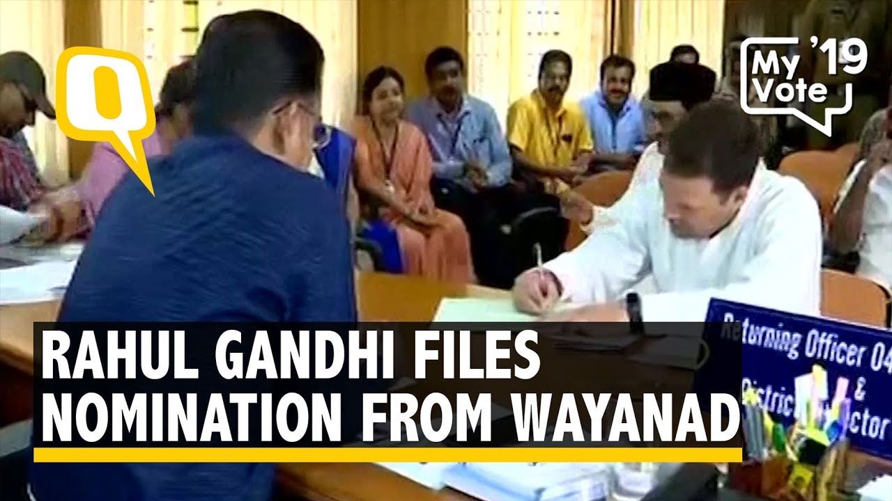 Rahul Files Nomination From Wayanad, Priyanka Accompanies Him | The Quint