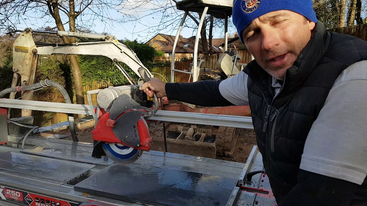 Apply The Correct Preassure With The Rubi DX 250 1400 Wetsaw